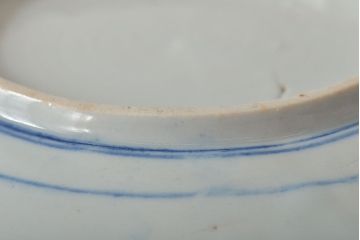 古民具　大正期　「天莫空勾践 時非無范蠡」　図変わり九寸印判皿(武者絵、大皿、和食器)(R-044220)