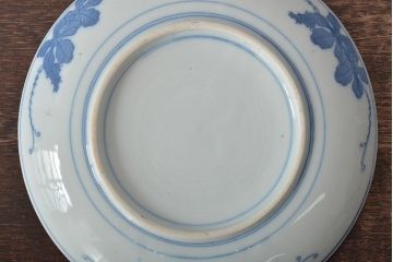 明治〜大正　鯉の図　図変わり6寸印判皿3枚(中皿)(R-044222)