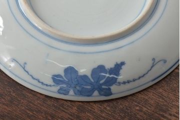 明治〜大正　鯉の図　図変わり6寸印判皿3枚(中皿)(R-044222)