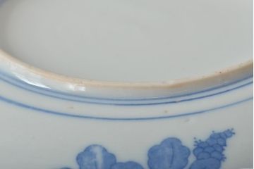 明治〜大正　鯉の図　図変わり6寸印判皿4枚(中皿)(R-044223)