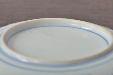 明治〜大正　鯉の図　図変わり6寸印判皿4枚(中皿)(R-044223)