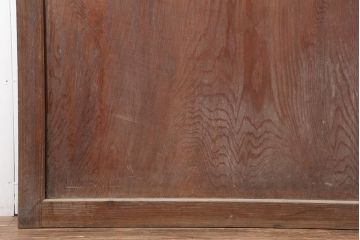 アンティーク建具　和製アンティーク　明治大正期　和モダンスタイルにぴったりな格子帯戸2枚セット　(R-044240)