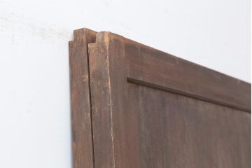 アンティーク建具　和製アンティーク　明治大正期　和モダンスタイルにぴったりな格子帯戸2枚セット　(R-044240)