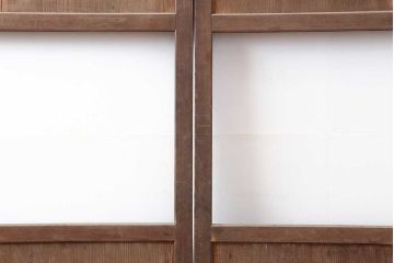 アンティーク建具　明治大正期　帯部分のガラスがお好みで作れるガラス帯戸4枚セット(引き戸、建具)(R-044241)