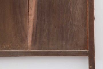 アンティーク建具　明治大正期　帯部分のガラスがお好みで作れるガラス帯戸4枚セット(引き戸、建具)(R-044241)
