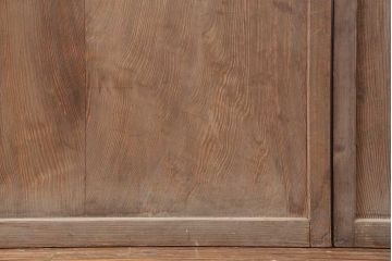 アンティーク建具　明治大正期　帯部分のガラスがお好みで作れるガラス帯戸4枚セット(引き戸、建具)(R-044241)
