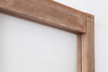 ビンテージ建具　昭和初期　ダイヤガラス入り　レトロな雰囲気漂うガラス戸3枚セット(引き戸、建具)(R-044242)