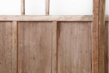 ビンテージ建具　昭和初期　ダイヤガラス入り　レトロな雰囲気漂うガラス戸3枚セット(引き戸、建具)(R-044242)