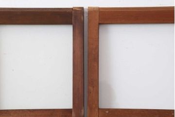 ビンテージ建具　昭和初期　ダイヤガラス入り　レトロな雰囲気漂うガラス戸3枚セット(引き戸、建具)(R-044242)