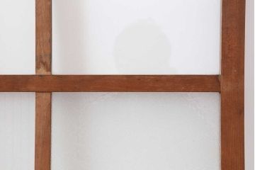 ビンテージ建具　昭和初期　ダイヤガラス入り　レトロな雰囲気漂うガラス戸3枚セット(引き戸、建具)(R-044242)