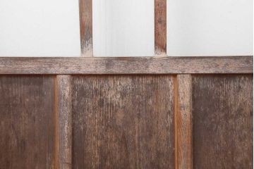 ビンテージ建具　昭和初期　ダイヤガラス入り　レトロな雰囲気漂うガラス戸3枚セット(引き戸、建具)(R-044242)