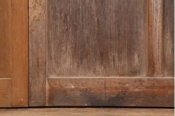 ビンテージ建具　昭和初期　ダイヤガラス入り　レトロな雰囲気漂うガラス戸3枚セット(引き戸、建具)(R-044242)