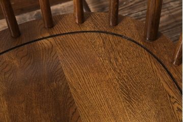 ヴィンテージ家具　ホワイトオーク材　飛騨産業　キツツキマーク　木のぬくもり溢れるロッキングチェア(アームチェア、ビンテージ)(R-044245)