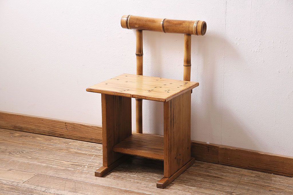 梅里竹芸　スツール　竹製　【A-95】 梅里竹芸 スツール 竹製 【A-95】 梅里竹芸 スツール 竹製 【A-95】