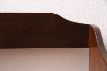 アンティーク雑貨　和製アンティーク　昭和初期　タモ材　深みのある色合いの本立て(ブックスタンド)(R-044247)