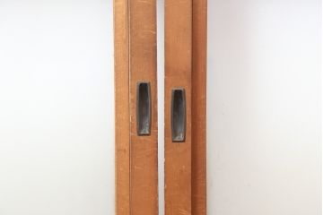 アンティーク建具　昭和中期　モールガラス入り　すっきりとした印象のガラス戸4枚セット(引き戸、建具)(R-044256)