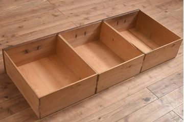 アンティーク家具　和製アンティーク　明治大正期　前面ヒノキ材　上品な木味の収納棚(サイドボード、戸棚)(R-044266)