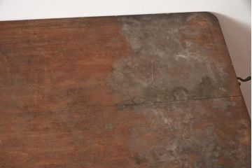 レトロ家具　昭和レトロ　昭和初期　桜材　レア!子ども用片袖デスク(子供机、在宅ワーク、在宅用平机、在宅ワーク、在宅用学習机)(R-044268)