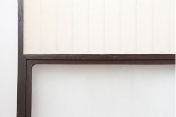 アンティーク建具　和製アンティーク　大正昭和初期　レトロガラス入り　和の趣あふれる障子戸4枚セット(引き戸、建具、ガラス帯戸)(R-044270)