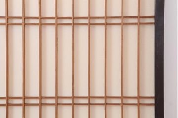 アンティーク建具　和製アンティーク　大正昭和初期　レトロガラス入り　和の趣あふれる障子戸4枚セット(引き戸、建具、ガラス帯戸)(R-044270)