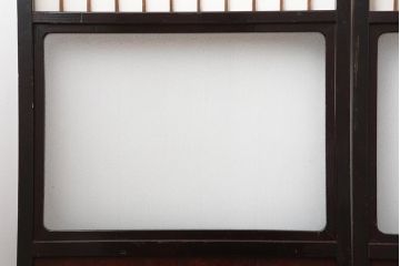 アンティーク建具　和製アンティーク　大正昭和初期　レトロガラス入り　和の趣あふれる障子戸4枚セット(引き戸、建具、ガラス帯戸)(R-044270)