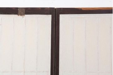アンティーク建具　和製アンティーク　大正昭和初期　レトロガラス入り　和の趣あふれる障子戸4枚セット(引き戸、建具、ガラス帯戸)(R-044270)