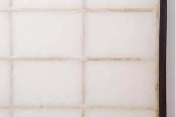 アンティーク建具　和製アンティーク　大正昭和初期　レトロガラス入り　和の趣あふれる障子戸4枚セット(引き戸、建具、ガラス帯戸)(R-044271)