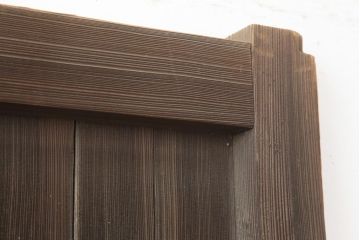アンティーク建具　和製アンティーク　明治大正期　両開き　味わいのある風合いの門扉一対(蔵戸、建具)(R-044274)