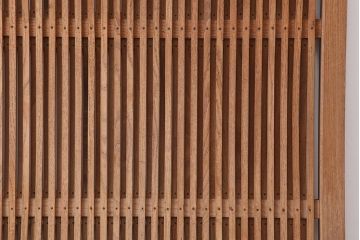 アンティーク建具　和製アンティーク　大正昭和初期　総栗材・腰板ケヤキ材　大珍品!　無双格子戸1枚(引き戸、建具)(R-044280)