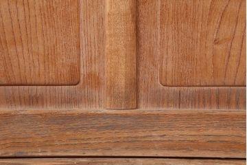 アンティーク建具　和製アンティーク　大正昭和初期　総栗材・腰板ケヤキ材　大珍品!　無双格子戸1枚(引き戸、建具)(R-044280)