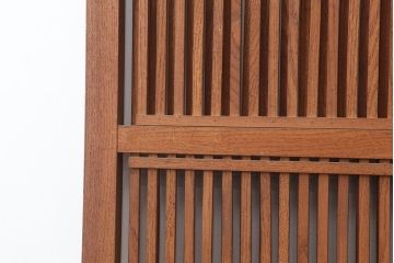 アンティーク建具　和製アンティーク　大正昭和初期　総栗材・腰板ケヤキ材　大珍品!　無双格子戸1枚(引き戸、建具)(R-044280)