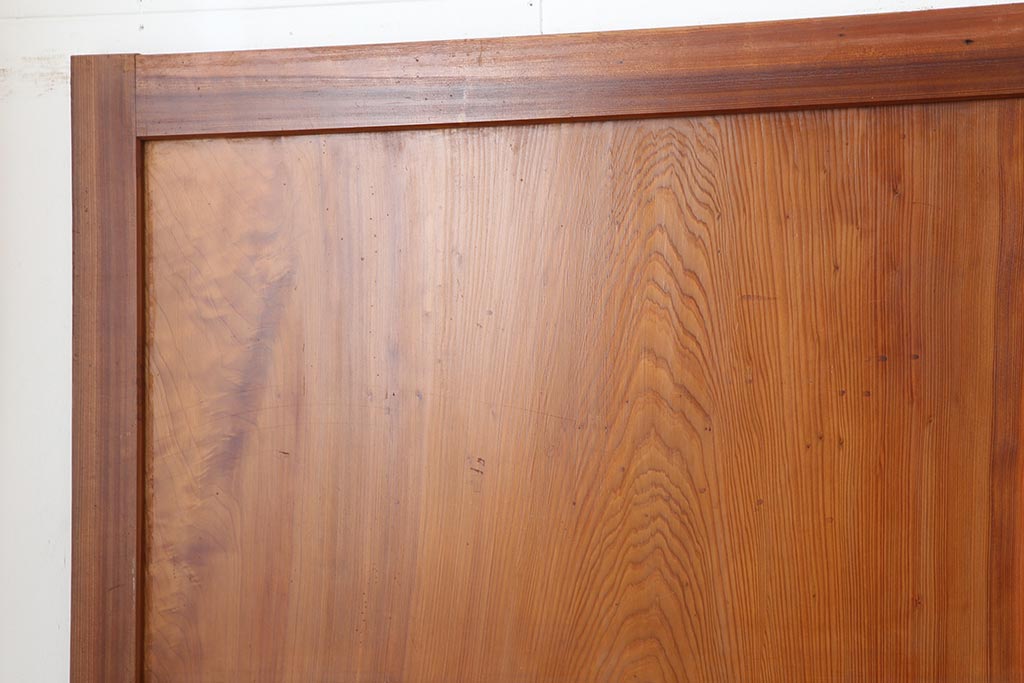 アンティーク建具　和製アンティーク　昭和中期　板部一枚板　美しい組子が目を惹く帯戸4枚セット(ガラス帯戸、組子帯戸、引き戸、建具)(R-044287)