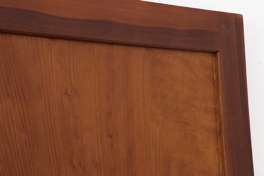 アンティーク建具　和製アンティーク　昭和中期　板部一枚板　美しい組子が目を惹く帯戸4枚セット(ガラス帯戸、組子帯戸、引き戸、建具)(R-044287)