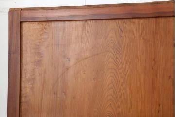 アンティーク建具　和製アンティーク　昭和中期　板部一枚板　美しい組子が目を惹く帯戸4枚セット(ガラス帯戸、組子帯戸、引き戸、建具)(R-044287)