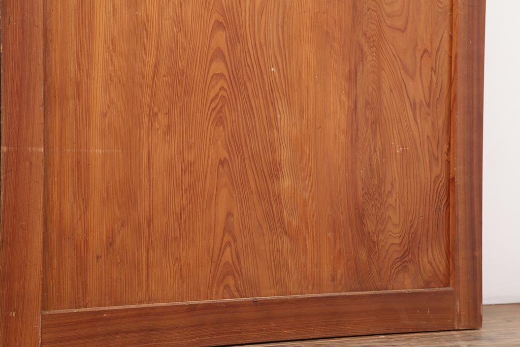 アンティーク建具　和製アンティーク　昭和中期　板部一枚板　美しい組子が目を惹く帯戸4枚セット(ガラス帯戸、組子帯戸、引き戸、建具)(R-044287)