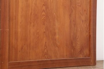 アンティーク建具　和製アンティーク　昭和中期　板部一枚板　美しい組子が目を惹く帯戸4枚セット(ガラス帯戸、組子帯戸、引き戸、建具)(R-044287)