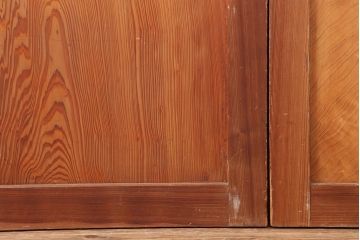 アンティーク建具　和製アンティーク　昭和中期　板部一枚板　美しい組子が目を惹く帯戸4枚セット(ガラス帯戸、組子帯戸、引き戸、建具)(R-044287)