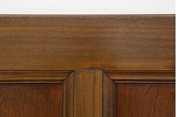 レトロ建具　昭和レトロ　タモ材　高級品!和洋どちらにも合わせやすいガラス戸4枚セット(引き戸、建具)(R-044288)