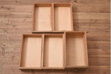 レトロ家具　昭和レトロ　昭和中期　様々な使い方ができるレトロモダンな両袖机(デスク、ワークデスク、サイドキャビネット、サイドチェスト、在宅用、在宅ワーク)(R-044289)