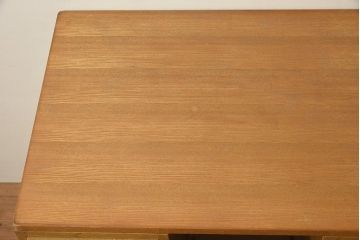 レトロ家具　昭和レトロ　昭和中期　様々な使い方ができるレトロモダンな両袖机(デスク、ワークデスク、サイドキャビネット、サイドチェスト、在宅用、在宅ワーク)(R-044289)