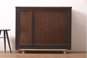 アンティーク家具　昭和初期　工業系　書類の整理におすすめのレトロなチェスト(引き出し)(R-044293)