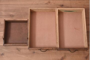 アンティーク家具　大正昭和初期　タモ材　和洋どちらの空間にも馴染むライティングビューロー(机、在宅ワーク、在宅用デスク、簿記机)(R-044304)