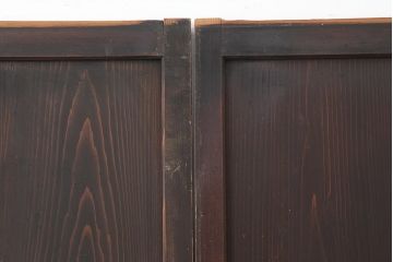 アンティーク建具　和製アンティーク　明治大正期　和の趣たっぷりの帯戸4枚セット(ガラス帯戸、引き戸、建具)(R-044309)