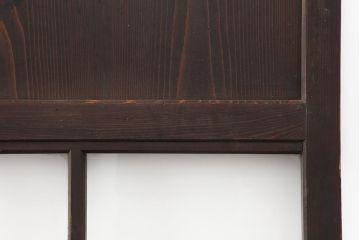 アンティーク建具　和製アンティーク　明治大正期　和の趣たっぷりの帯戸4枚セット(ガラス帯戸、引き戸、建具)(R-044309)