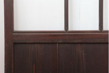 アンティーク建具　和製アンティーク　明治大正期　和の趣たっぷりの帯戸4枚セット(ガラス帯戸、引き戸、建具)(R-044309)