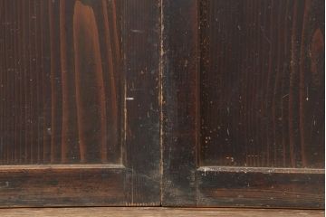 アンティーク建具　和製アンティーク　明治大正期　和の趣たっぷりの帯戸4枚セット(ガラス帯戸、引き戸、建具)(R-044309)