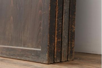 アンティーク建具　和製アンティーク　明治大正期　和の趣たっぷりの帯戸4枚セット(ガラス帯戸、引き戸、建具)(R-044309)