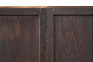 アンティーク建具　和製アンティーク　明治大正期　和の趣たっぷりの帯戸4枚セット(ガラス帯戸、引き戸、建具)(R-044309)