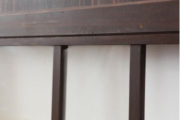 アンティーク建具　和製アンティーク　明治大正期　和の趣たっぷりの帯戸4枚セット(ガラス帯戸、引き戸、建具)(R-044309)