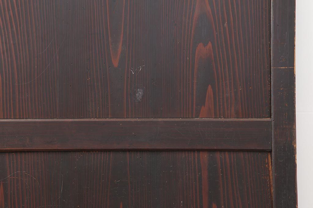 アンティーク建具　和製アンティーク　明治期　格調高い和を演出する帯戸3枚セット(板戸、建具、引き戸)(R-044310)